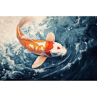Koi Carp Fish Canvas